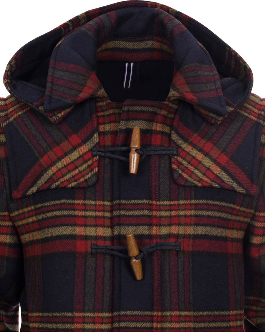 Heren | Jassen | Tommy Hilfiger | Special Hutton Check Duffelcoat Midnight Multi