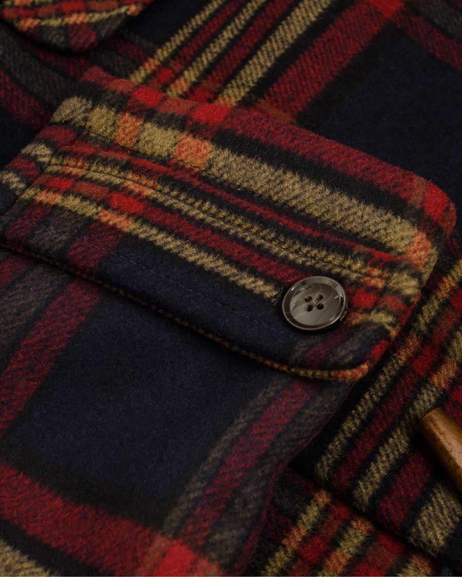 Heren | Jassen | Tommy Hilfiger | Special Hutton Check Duffelcoat Midnight Multi