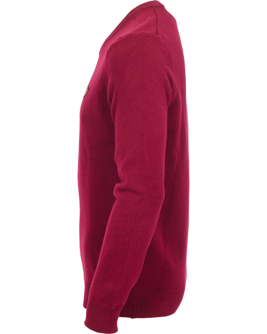 Heren | Truien | Lyle & Scott | Lambswool V-Neck Pullover Claret Jug