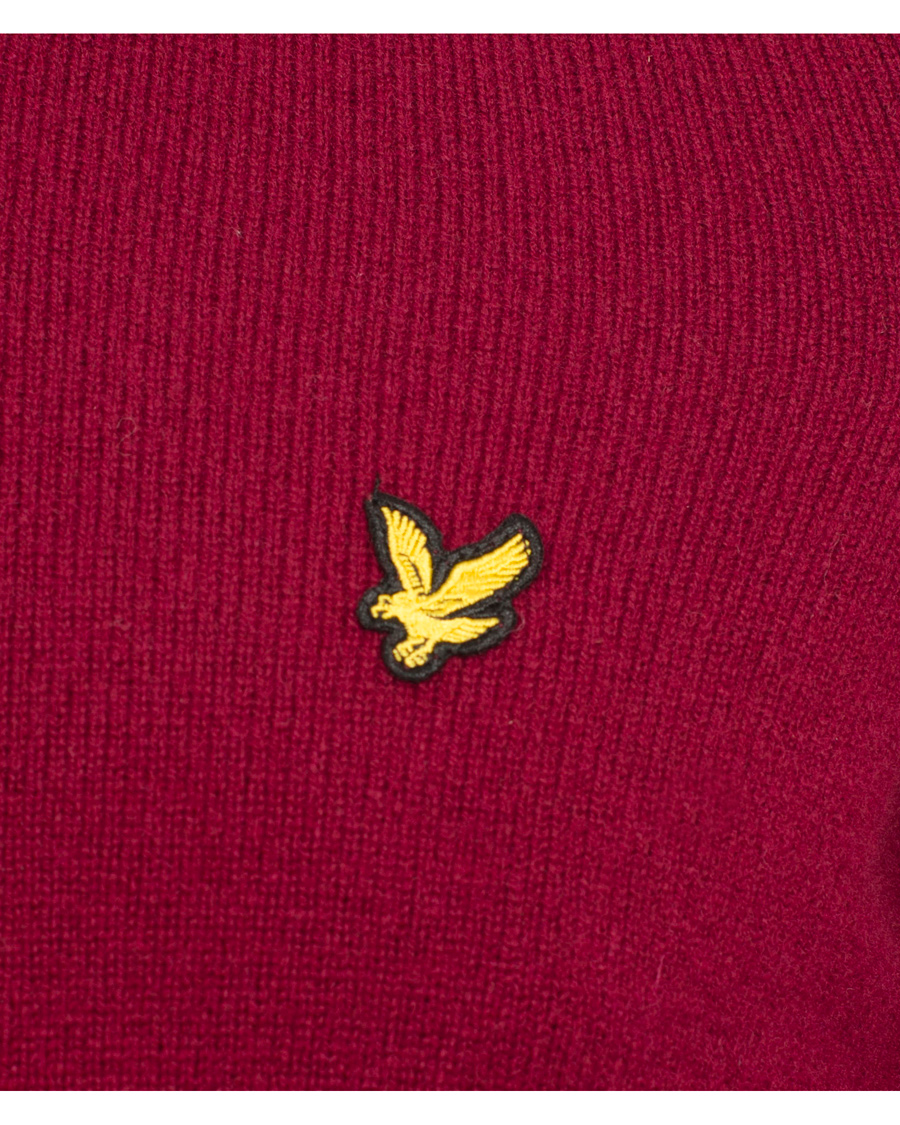 Heren | Truien | Lyle & Scott | Lambswool V-Neck Pullover Claret Jug