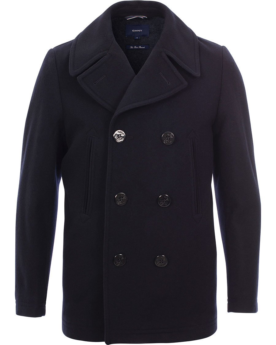 Heren | Jassen | GANT | The Port Peacoat Deep Sea