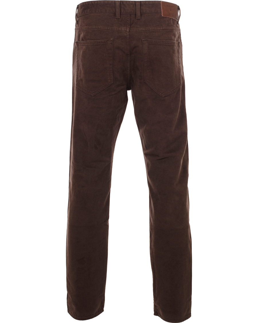 Heren | Jeans | GANT | Soft Twill Tyler Jean Brown