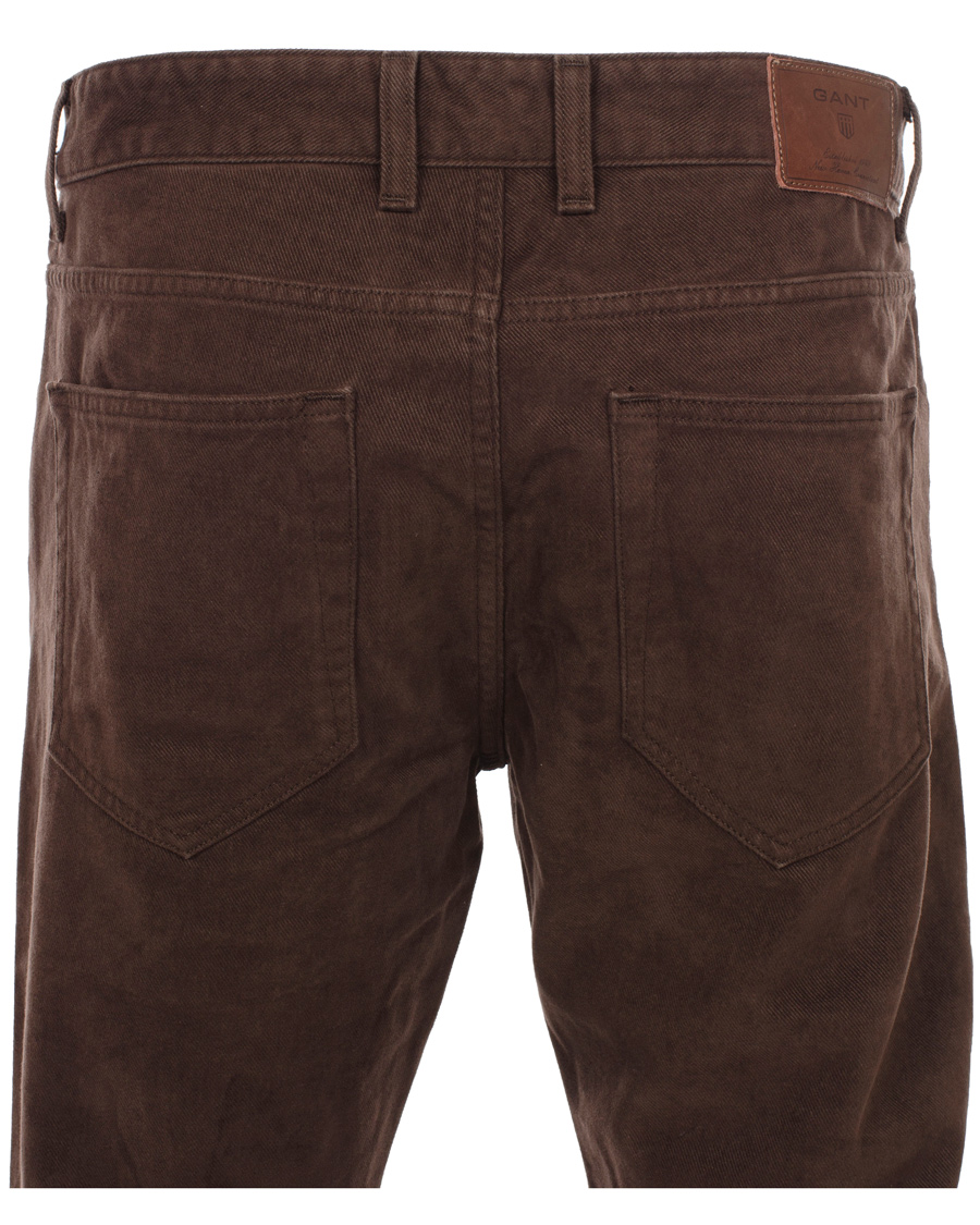Heren | Jeans | GANT | Soft Twill Tyler Jean Brown