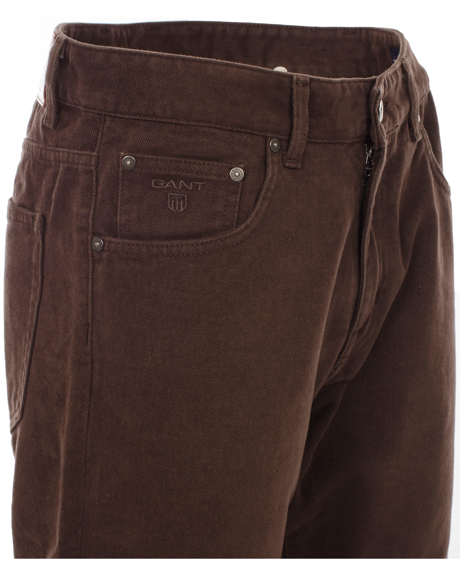 Heren | Jeans | GANT | Soft Twill Tyler Jean Brown