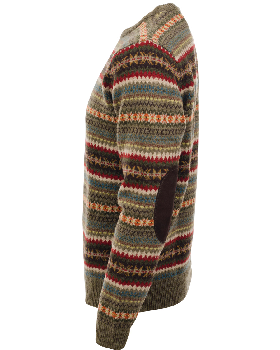 Heren | Truien | GANT | Lambswool Jaquard Crew Multicolor