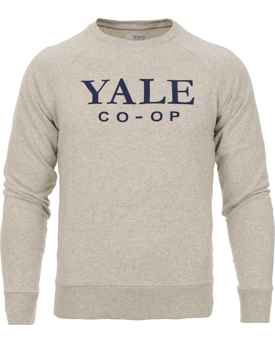 Heren | Truien | GANT | Yale Coop C-Neck Sweat Light Grey Melange