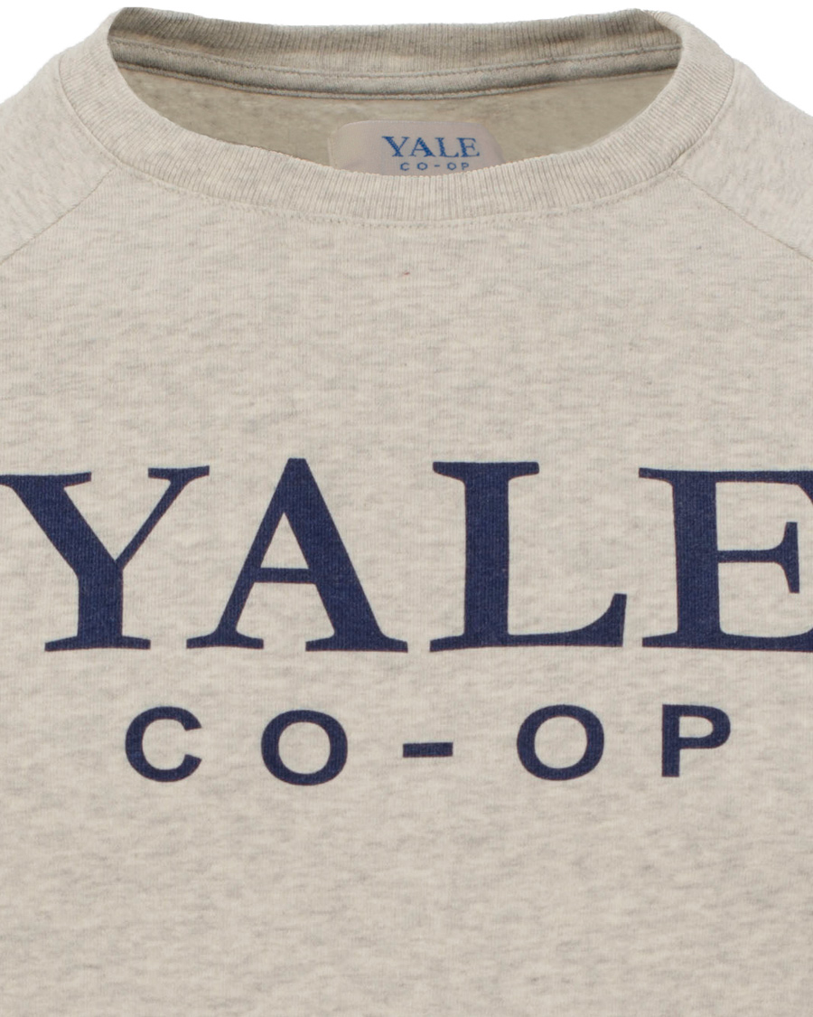 Heren | Truien | GANT | Yale Coop C-Neck Sweat Light Grey Melange