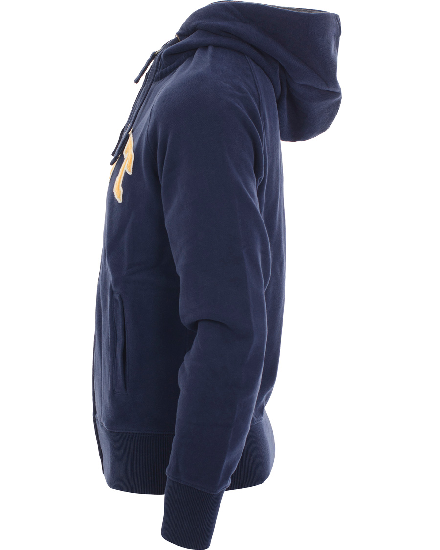 Heren | Truien | GANT | Full-Zip Hood Sweat Evening Blue
