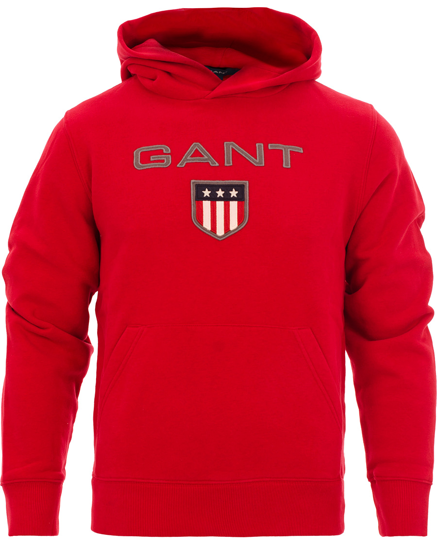 Heren | Truien | GANT | Shield Hoodie Red