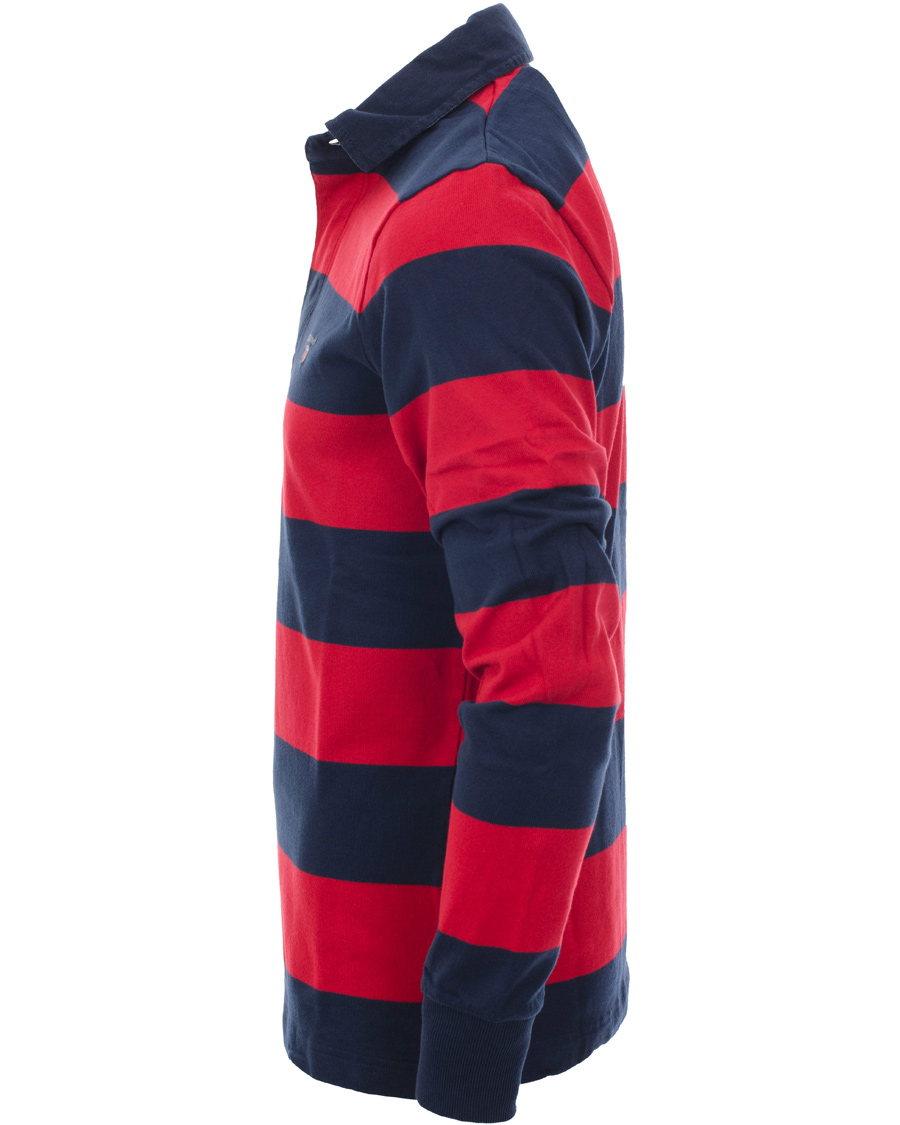 Heren | Truien | GANT | Barstripe Heavy Rugger Cranberry Red