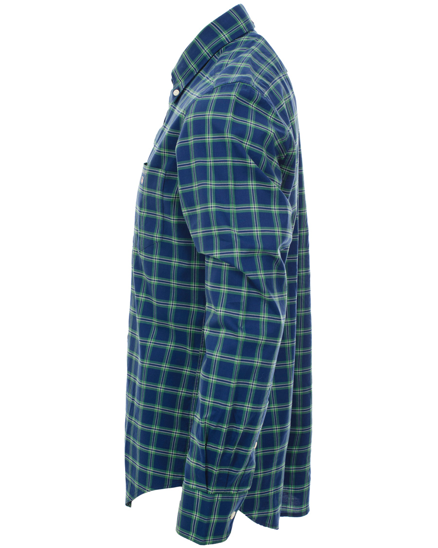Heren | Overhemden | GANT | Wilmington Twill Check Regular Fit Shirt Bottle Green