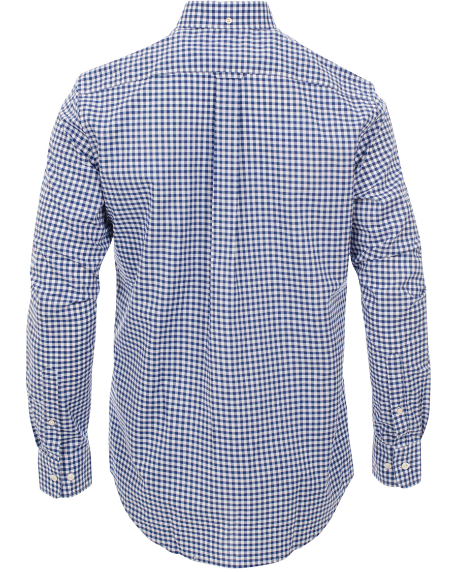 Heren | Overhemden | GANT | The Gingham Regular Fit Shirt Deep Cobalt Blue