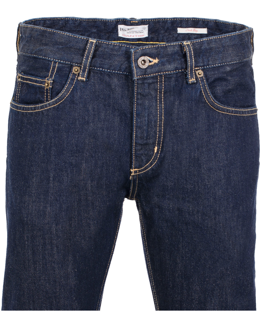Heren | Jeans | GANT Rugger | Stick Boy Raw Jeans Dark Blue