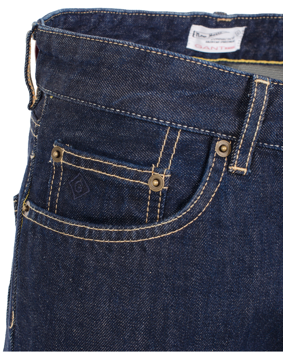 Heren | Jeans | GANT Rugger | Stick Boy Raw Jeans Dark Blue