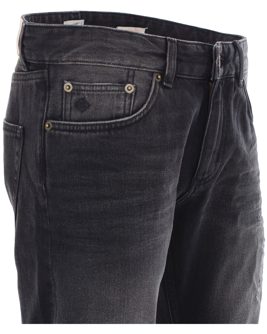 Heren | Jeans | GANT Rugger | Stick Boy Burned Selvedge Jeans Black Worn In