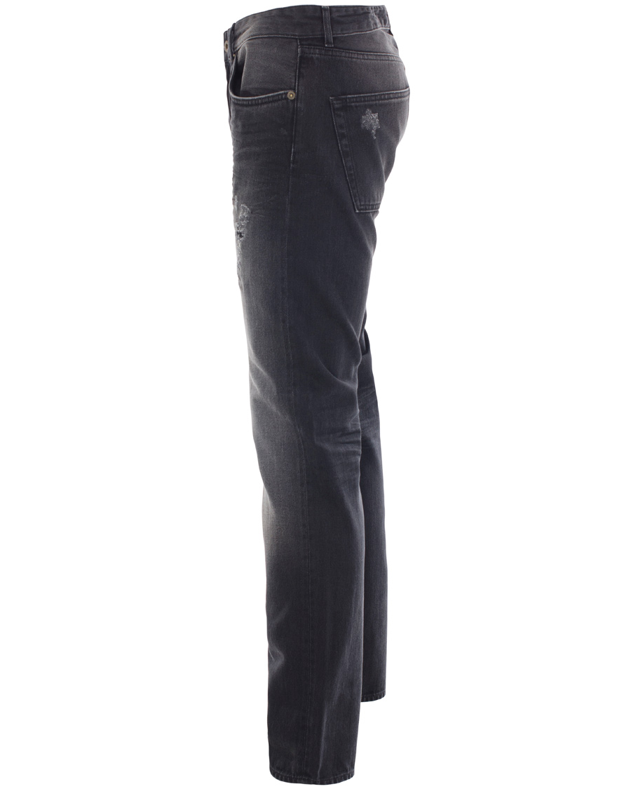 Heren | Jeans | GANT Rugger | Stick Boy Burned Selvedge Jeans Black Worn In