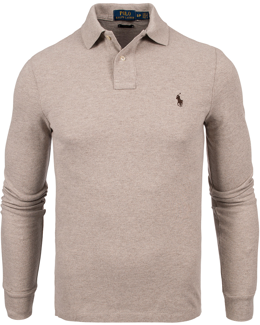 Heren | Truien | Polo Ralph Lauren | Long Sleeve Slim Fit Piké Fisherman Heather