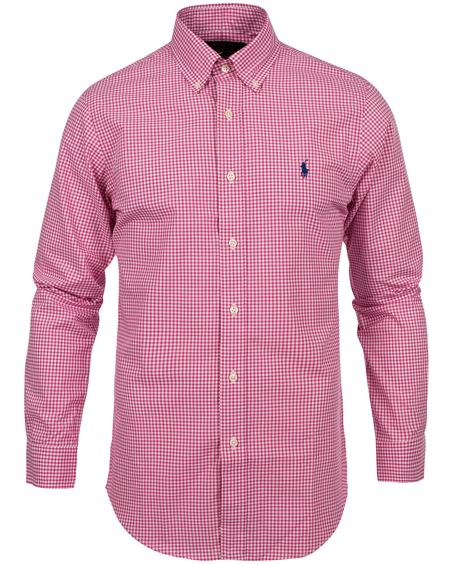 Heren | Overhemden | Polo Ralph Lauren | Slim Fit Poplin Check Shirt Pink