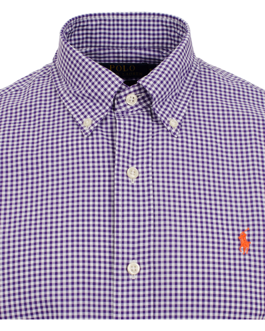 Heren | Overhemden | Polo Ralph Lauren | Slim Fit Poplin Check Shirt Purple