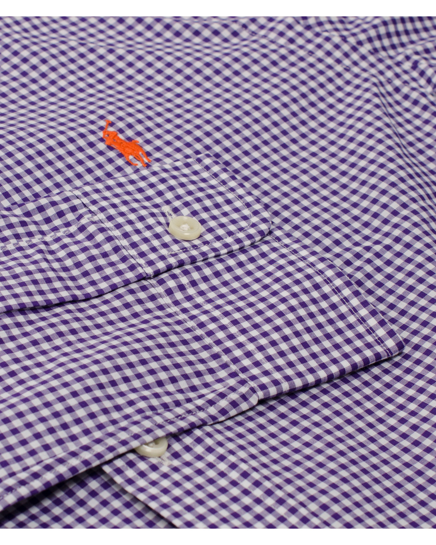 Heren | Overhemden | Polo Ralph Lauren | Slim Fit Poplin Check Shirt Purple