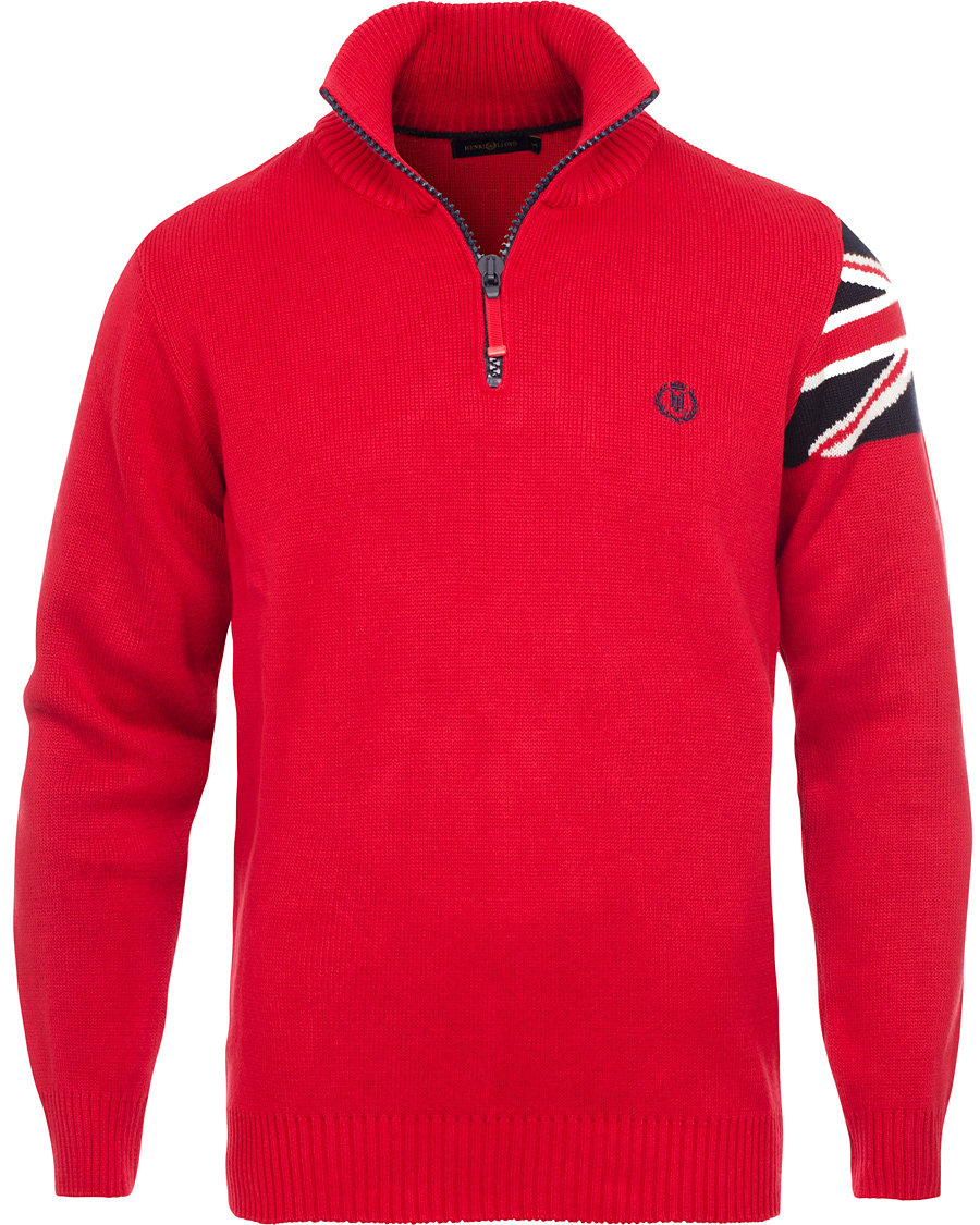 Heren | Truien | Henri-Lloyd | Henri Lloyd Alton Zip Rosso Red