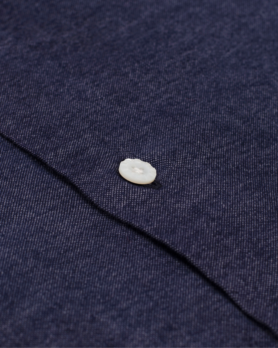 Heren | Overhemden | Barba Napoli | Dandylife Slim Fit Shirt Casual Blue