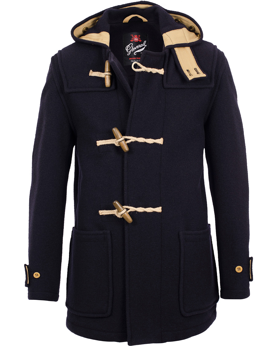Heren | Jassen | Gloverall | Mid Length Montgomery Duffel Coat 3577 Navy