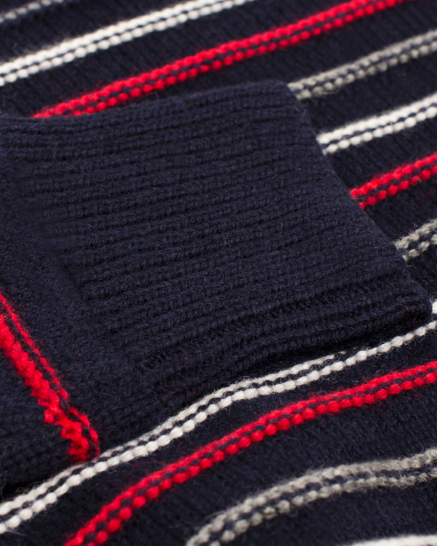 Heren | Truien | Boomerang | Bo Structure Stripe Sweater Navy