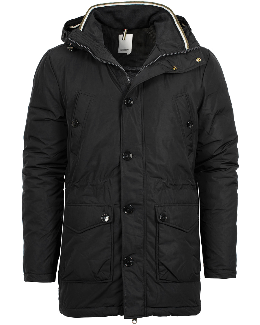 Heren | Jassen | J.Lindeberg | Odin Dressed Poly Parka Black