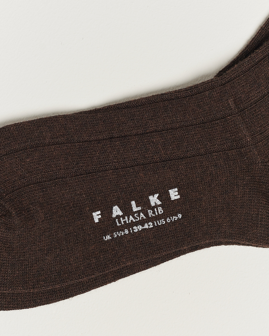 Heren | Merina wol sokken | Falke | Lhasa Cashmere Socks Brown