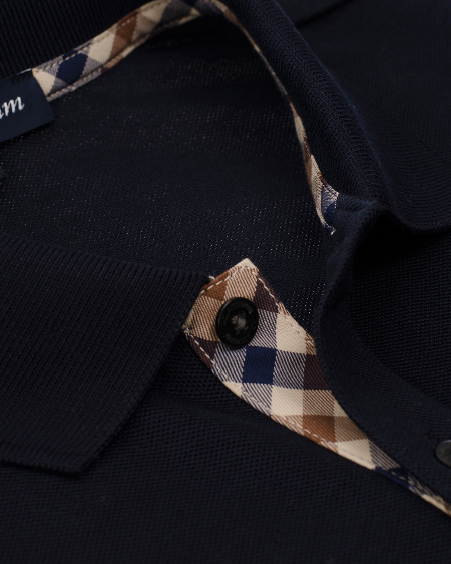 Heren | Truien | Aquascutum | Long Sleeve Polo Navy