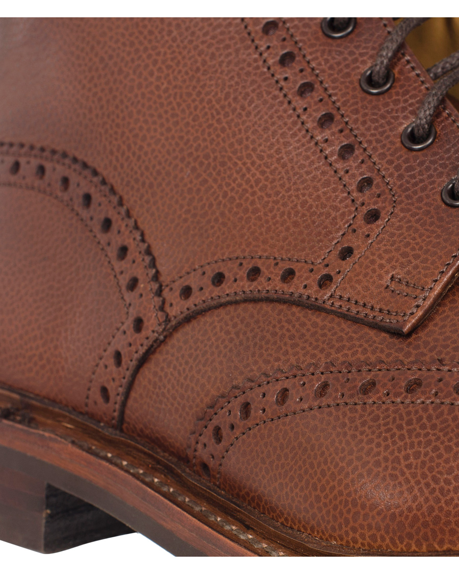 Heren | Loake 1880 Fairdford Brogue Boot Dark Brown Grain Calf | Loake 1880 | Fairdford Brogue Boot Dark Brown Grain Calf