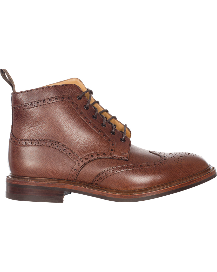 Heren | Loake 1880 Fairdford Brogue Boot Dark Brown Grain Calf | Loake 1880 | Fairdford Brogue Boot Dark Brown Grain Calf