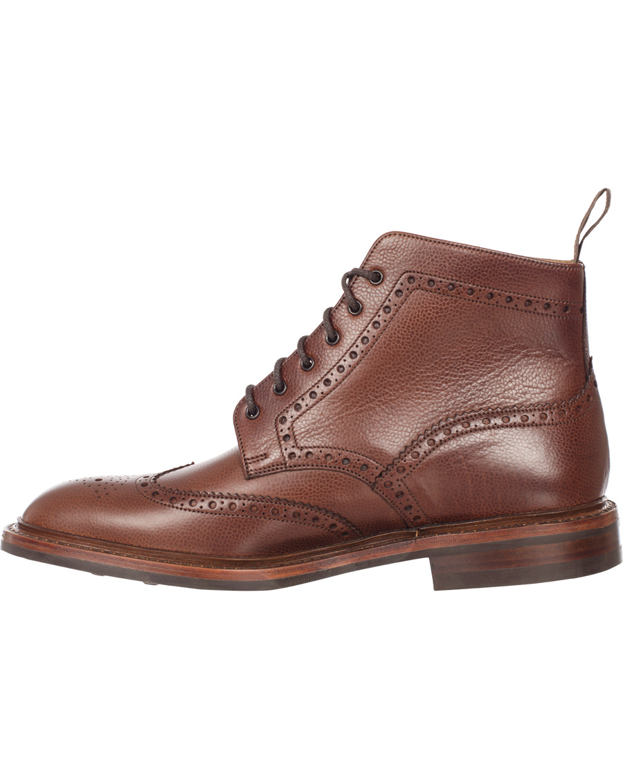 Heren | Loake 1880 Fairdford Brogue Boot Dark Brown Grain Calf | Loake 1880 | Fairdford Brogue Boot Dark Brown Grain Calf