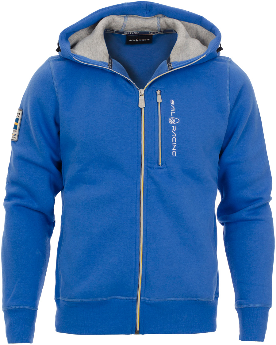 Heren | Truien | Sail Racing | International Zip Hood Sweden Punk Royal