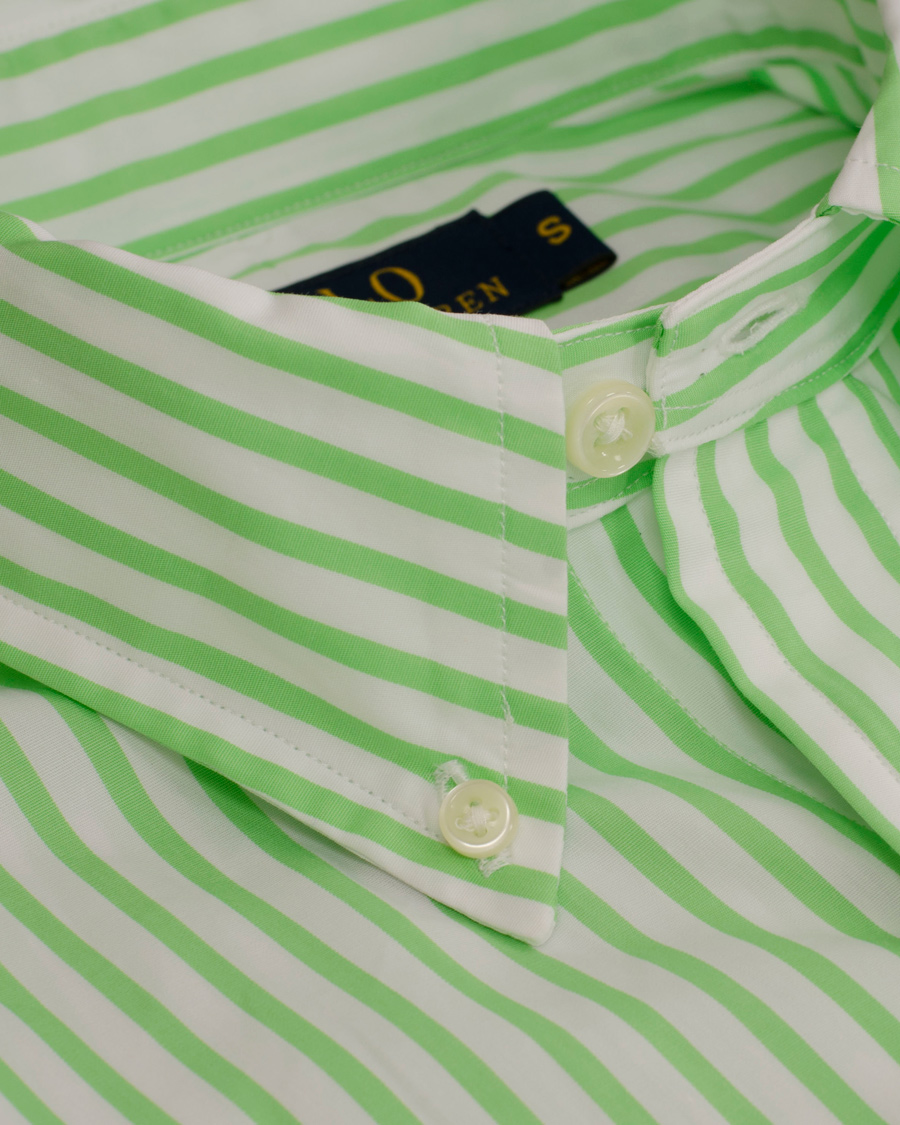 Heren | Overhemden | Polo Ralph Lauren | Slim Fit Poplin Stripe Shirt Lime/White