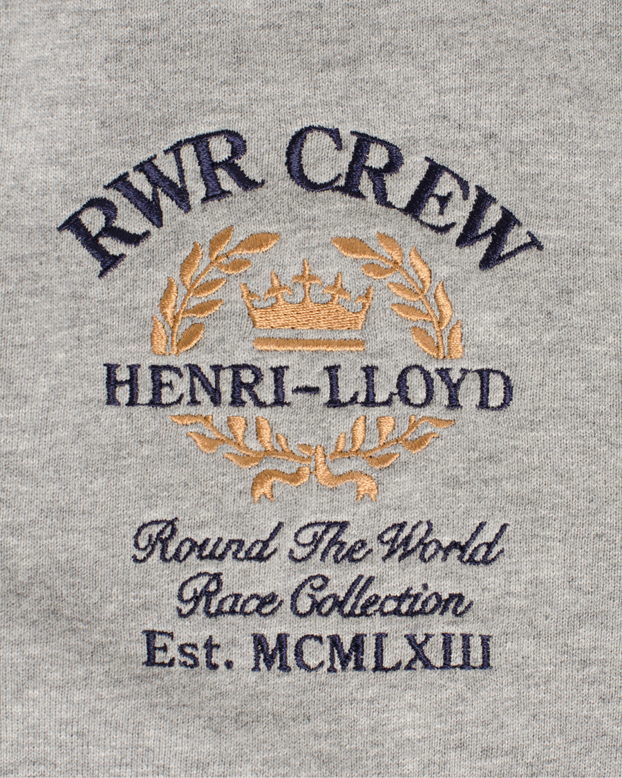 Heren | Truien | Henri-Lloyd | Henri Lloyd Hopton Hooded Full Zip Sweat Grey Marl