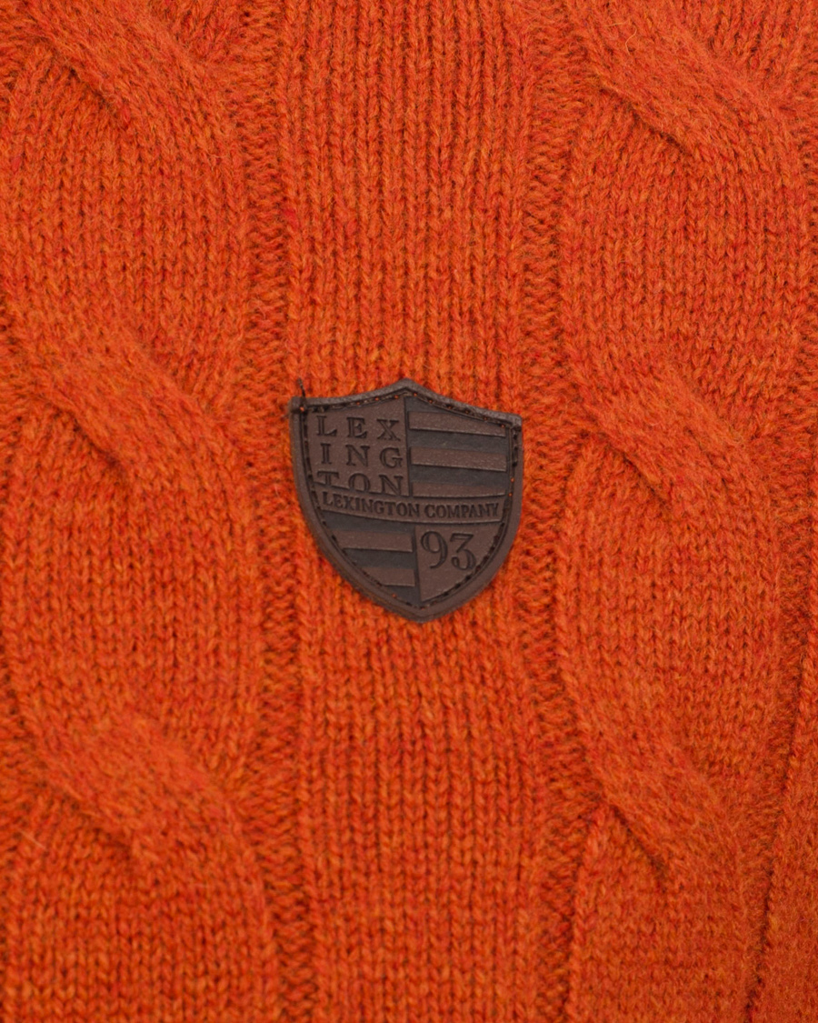Heren | Truien | Lexington | Andrew Cable Roundneck Orange Ketchup