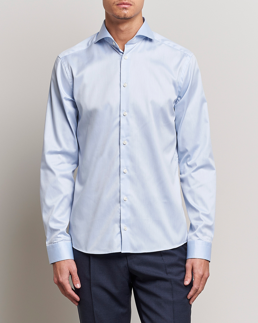 Heren | Overhemden | Eton | Super Slim Fit Shirt Blue
