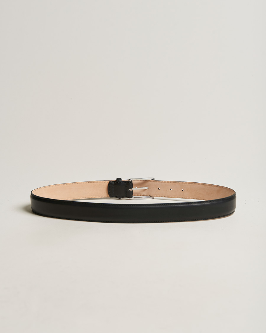 Heren |  | Loake 1880 | Henry Leather Belt 3,3 cm Black