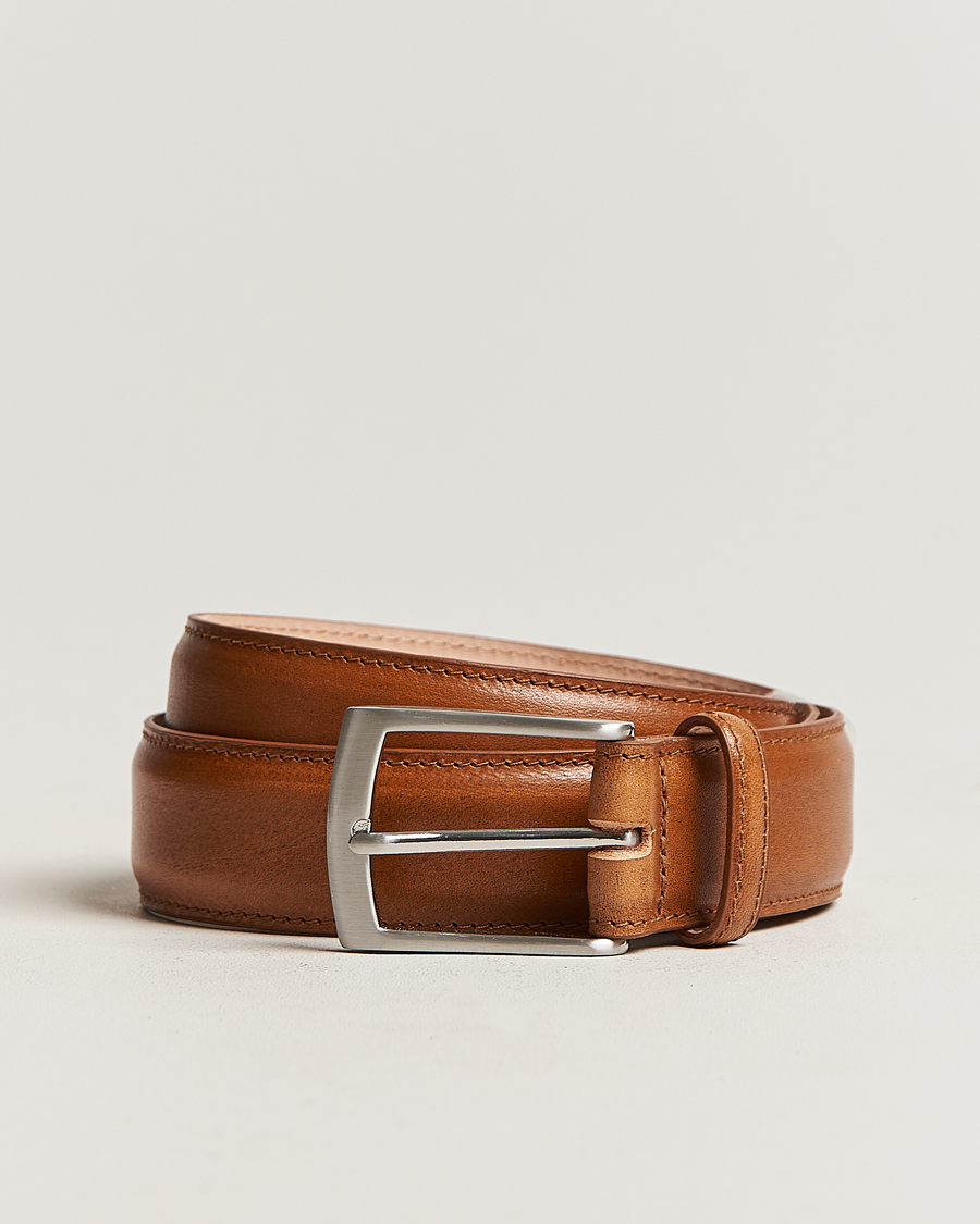 Heren | Riemen | Loake 1880 | Henry Leather Belt 3,3 cm Tan