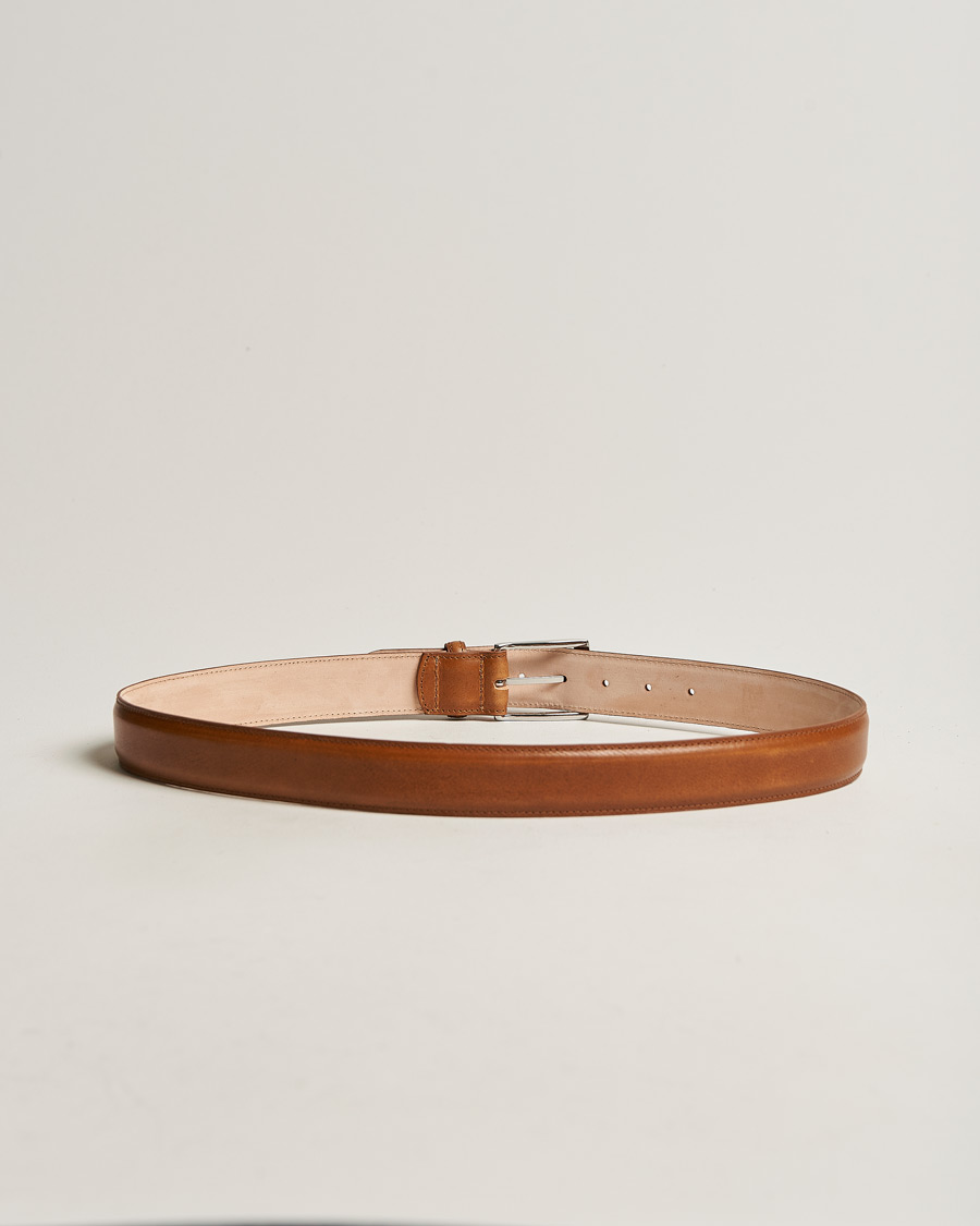 Heren |  | Loake 1880 | Henry Leather Belt 3,3 cm Tan