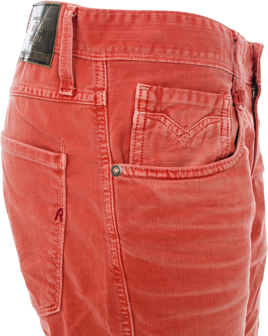 Heren | Jeans | Replay | M914E Anbass Jeans Red
