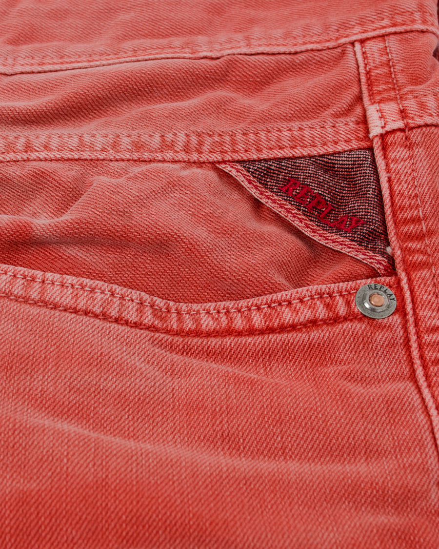 Heren | Jeans | Replay | M914E Anbass Jeans Red