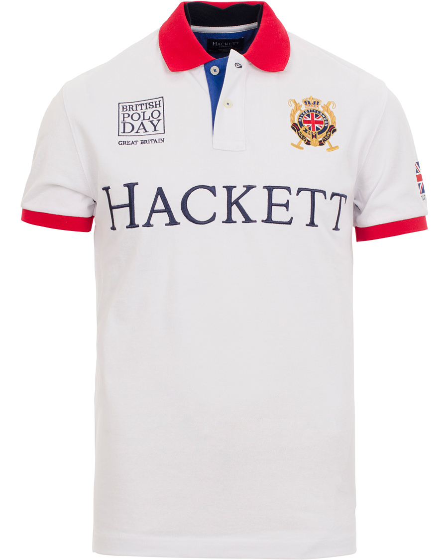 Heren | Polo's | Hackett | British Polo Day Great Britain Piké White