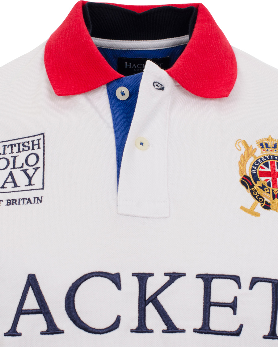 Heren | Polo's | Hackett | British Polo Day Great Britain Piké White