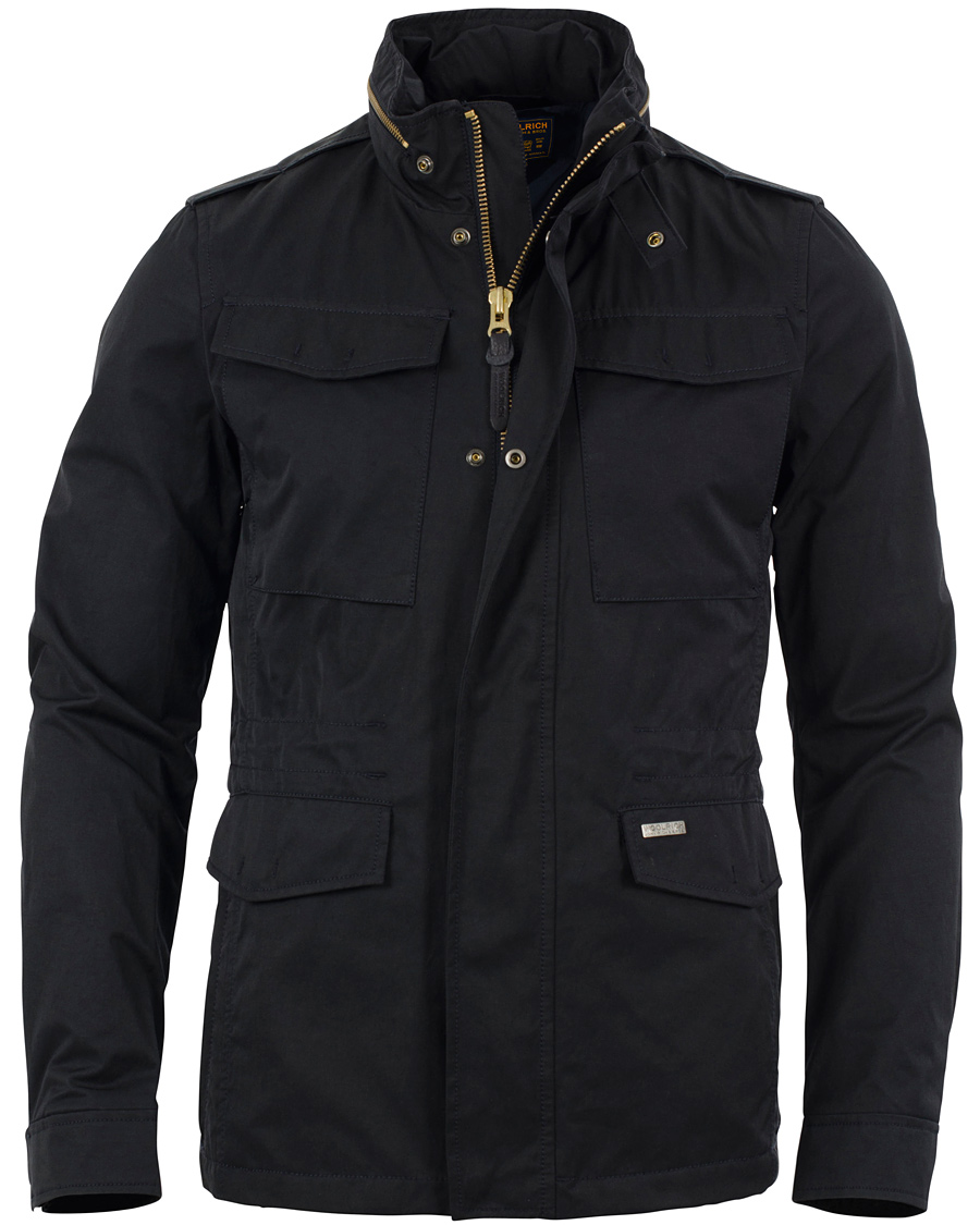 Heren | Jassen | Woolrich | Premium Twill Field Jacket Classic Navy