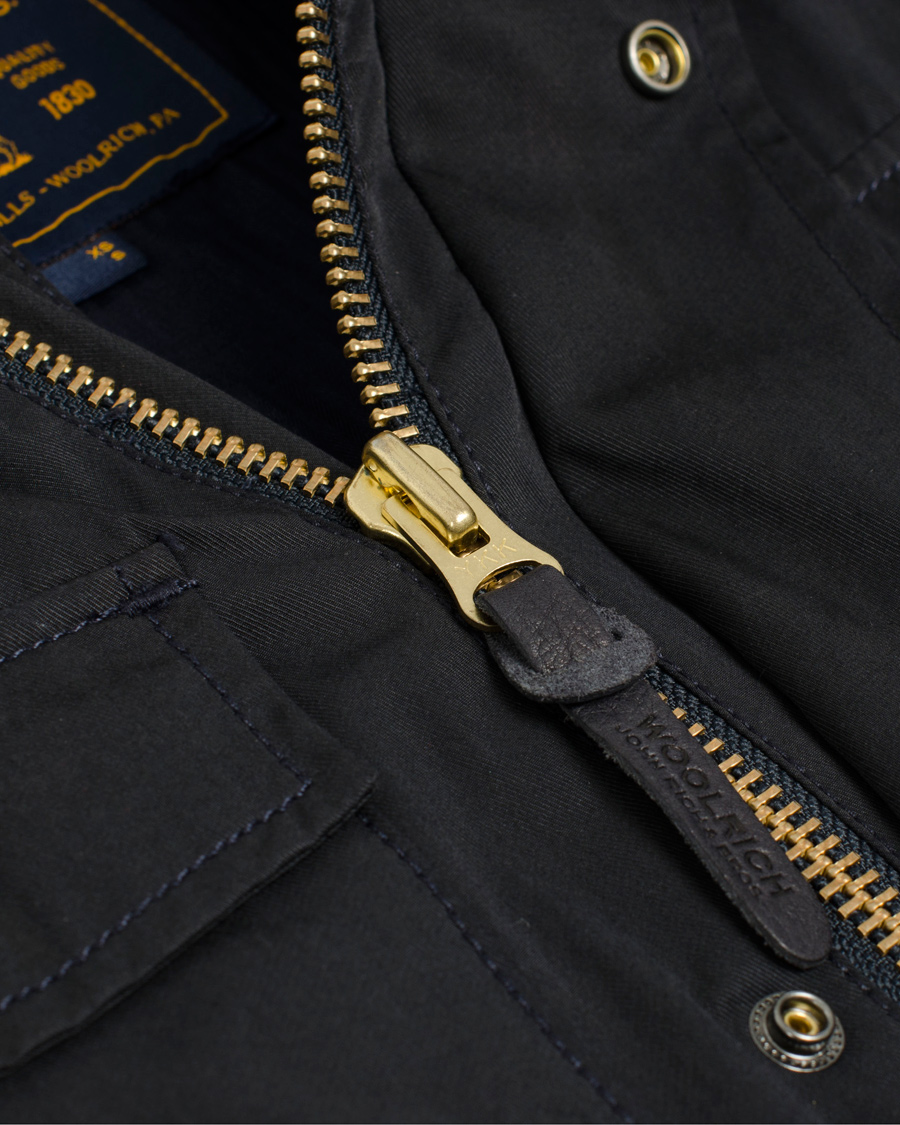 Heren | Jassen | Woolrich | Premium Twill Field Jacket Classic Navy
