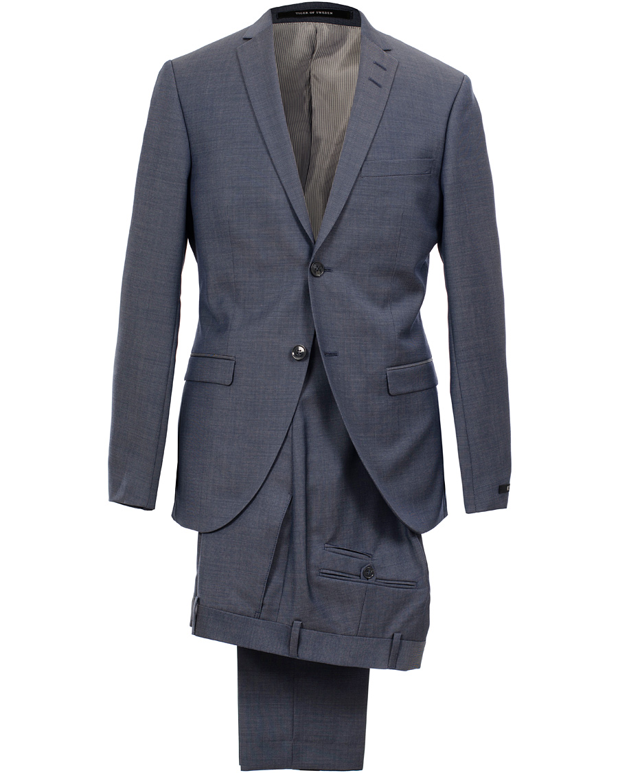 Heren | Pakken | Tiger of Sweden | Jil Suit 100% Wool  Steel Blue
