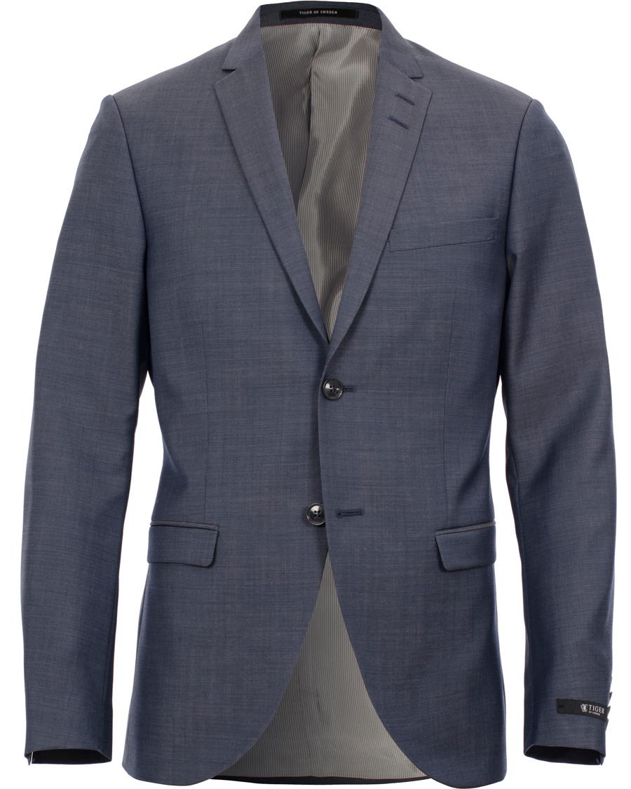 Heren | Pakken | Tiger of Sweden | Jil Suit 100% Wool  Steel Blue